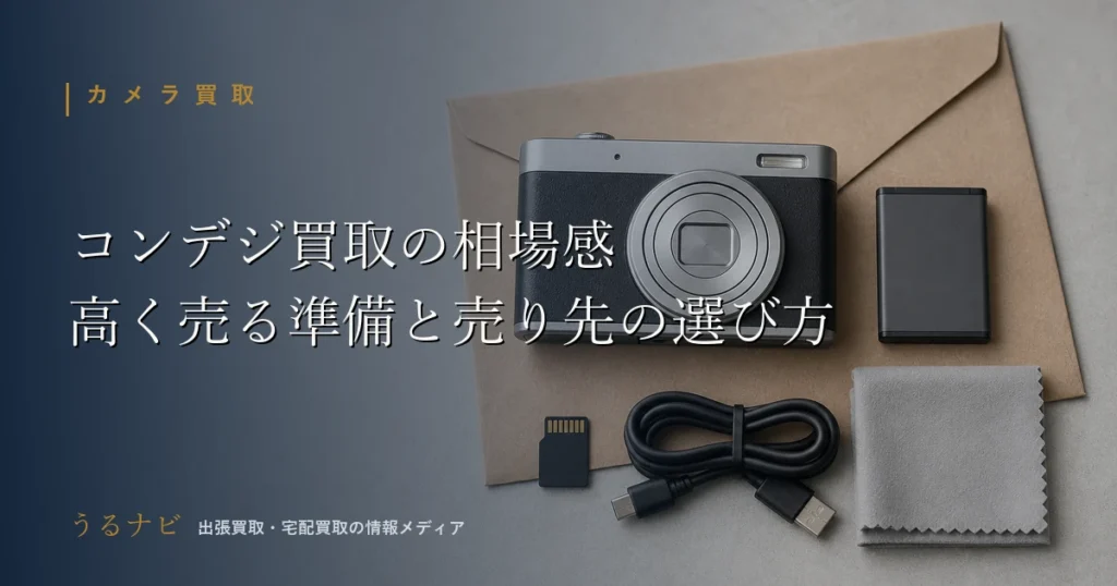 コンパクトデジカメ（コンデジ）買取の相場の考え方と高く売る準備・売り先の選び方をまとめた2026年版アイキャッチ画像