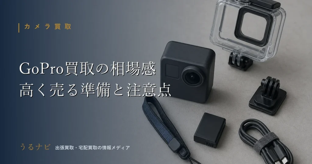 GoPro・アクションカメラ買取の相場の考え方と高く売る準備・注意点をまとめた2026年版アイキャッチ画像