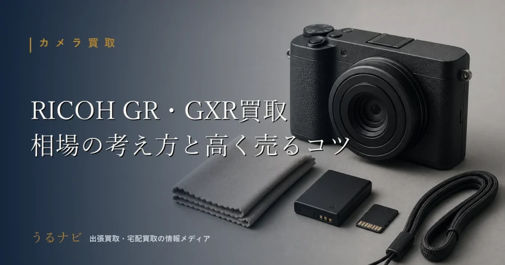RICOH GR・GXR系コンデジの買取相場の考え方と売却前の準備をまとめた2026年版の記事アイキャッチ画像