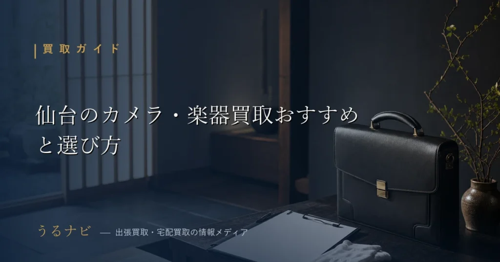 仙台でカメラ・楽器を売るならどこ？対応エリアと高く売るコツを解説する記事のアイキャッチ