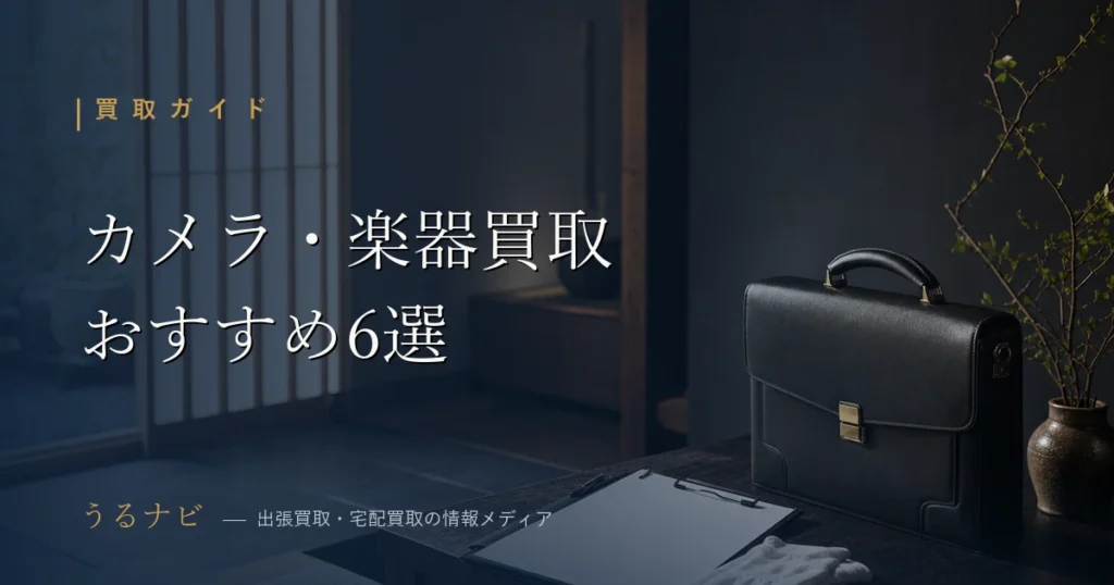 2026年版 カメラ・楽器の買取おすすめ業者6選の比較｜まとめて売るなら