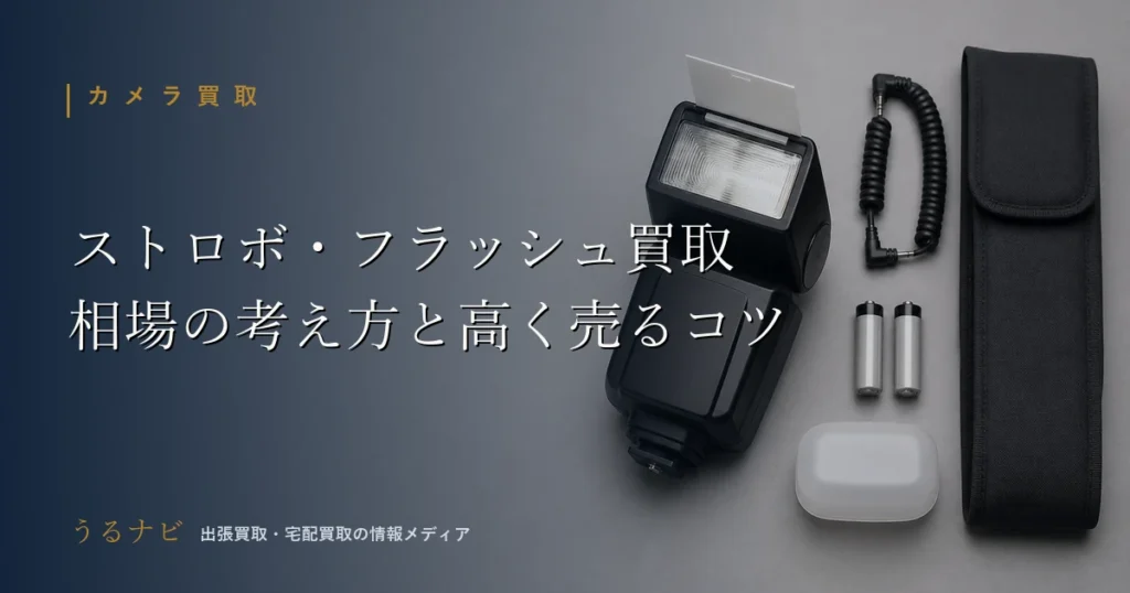 ストロボ・フラッシュ買取の相場の考え方と高く売る準備・売り先の比較を解説する2026年版アイキャッチ画像