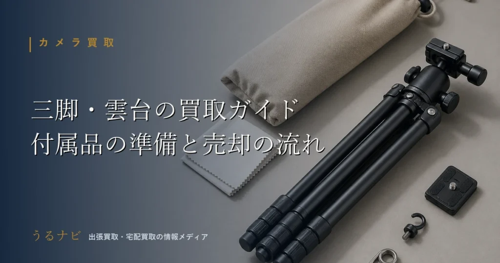 三脚・雲台の買取で高く売るための付属品準備と売却の流れを解説する2026年版アイキャッチ画像