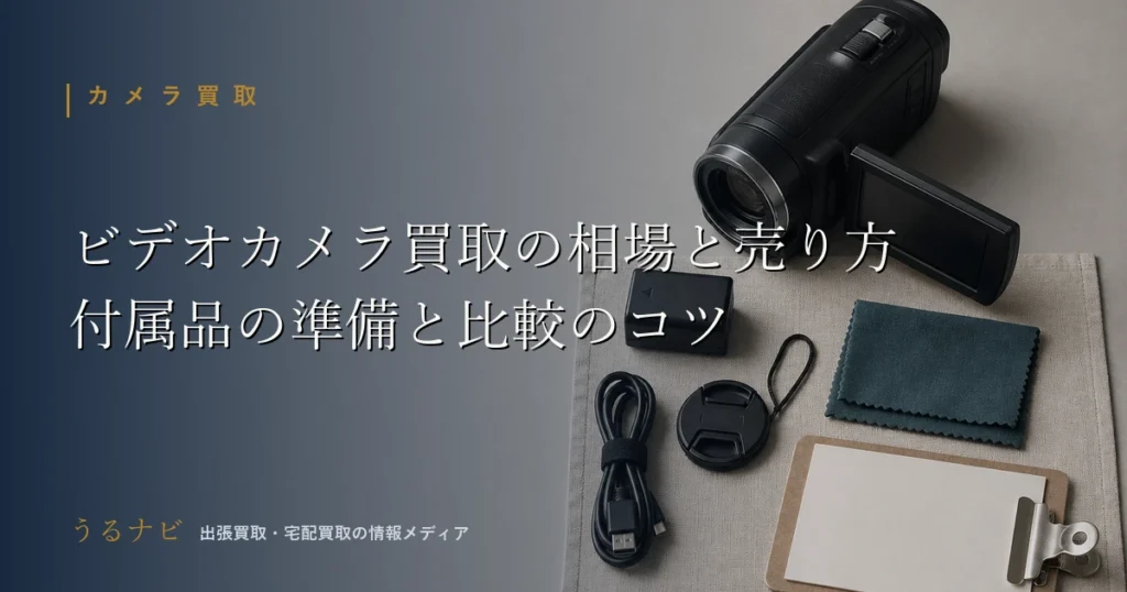 ビデオカメラ買取の相場の考え方と付属品の準備・複数社比較のポイントを解説する2026年版アイキャッチ画像
